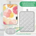 thumbnail image 6 of Yayeee Pot Holders Kitchen Heat Resistant with Pocket 7"x9.8" Cotton Oven Cooking Hot Pads, Pink Floral Orange, 6 of 7