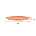 thumbnail image 3 of Mainstays 10.5 inch Round Plastic Etched Halloween Pumpkin Plate, Orange, 3 of 6