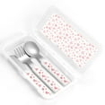 thumbnail image 4 of Salouo Hearts Pattern 3 Pieces Toddler Utensils, Kids Silverware Set Stainless Steel Utensils for Kids Children Safe Spoons Forks & Knife Dishwasher Safe, 4 of 8