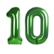 thumbnail image 1 of Globo Upgesy Número 10 Verde de 40" de Papel Metalizado para Fiesta, 1 of 5