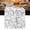 White, variant on Abstract Style Table Runner 48 Inches Long, Black Face Line Modern Character Art Kitchen Coffee Dining Table Decoration for Home Party Birthday Wedding Home Decor 13x48 Inches