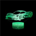 thumbnail image 3 of Luz De La Noche Del Led 3D Del Control Táctil Colorido De La Forma Del Coche Para La Sala De Estar Del Dormitorio Al Aire Libre Yuarrent HA021948-00, 3 of 7
