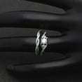 thumbnail image 6 of Contessa Wedding Ring Set for Women Sterling Silver Engagement Ring Cz Band Ginger Lyne Collection, 6 of 6