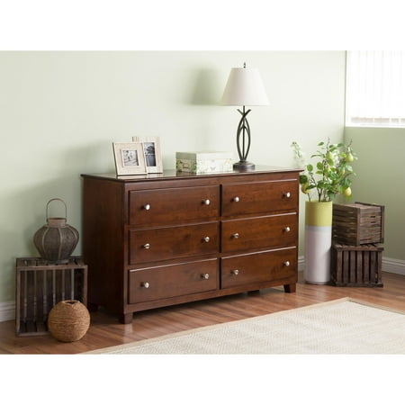 Atlantic 6 Drawer 54 Inch Dresser In Multiple Colors Walmart Com