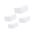 thumbnail image 1 of Lipstore 4 Pieces Acrylic Cube Display Box Riser for Catering Collection Collectibles White M, 1 of 8