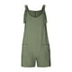 thumbnail image 4 of ICHUANYI Clearance Womens Fashion Summer Solid Casual Sleeveless Suspender Short Jumpsuit(Army Green, M) ICHUANYI WER2023080800412, 4 of 7