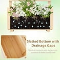 thumbnail image 2 of Demifill Raised Garden Bed with Lattice Trellis-S, Wooden Elevated Planter Box for Outdoor as Garden, Backyard, Porch, Brown, 2 of 11