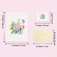 Lindung Bulk Thinking of You Cards with Envelopes Ejecting The Bouquet
