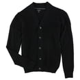 thumbnail image 1 of Alfani Mens Ribbed Cardigan Sweater, Black, X-Large, 1 of 1
