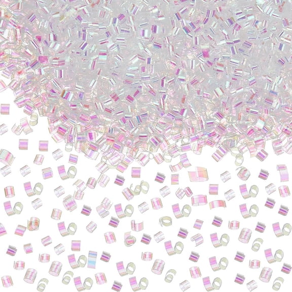 DIY 69 Gram Bingsu Beads Bulk Clear Crunchy Beads Iridescent Crispy Lightweight Soft Tube Bead Mixed Color DIY