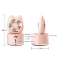thumbnail image 2 of Mini ventilador de escritorio recargable por USB (blanco), 2 of 5