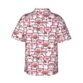 thumbnail image 4 of Xecao Kawaii Pig print Hawaiian shirt - a stylish short-sleeve button-down for men, perfect for casual beach and tropical outings., 4 of 9