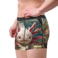 thumbnail image 5 of Salouo Colorful Axolotl Underwater Print Men's Boxer Briefs,Breathable Underwear Elastic Waistband Briefs for Men -XX-Large, 5 of 8