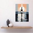 thumbnail image 2 of The Sea is Calling Modern Abstract Minimalist Artwork Sun and Moon Large Wall Art Poster Print Thick Paper 18X24 Inch, 2 of 5