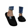 thumbnail image 3 of House Slippers for Women Closed Toe Thick Warm Indoor And Outdoor Shoes Fuzzy Memory Foam Slip On Home Slippers, 3 of 7