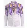 thumbnail image 1 of Camisa informal de manga larga con botones y bandera estadounidense para hombre, camisa de solapa para primavera y otoño, camisa de plumas para hombre, 1 of 6