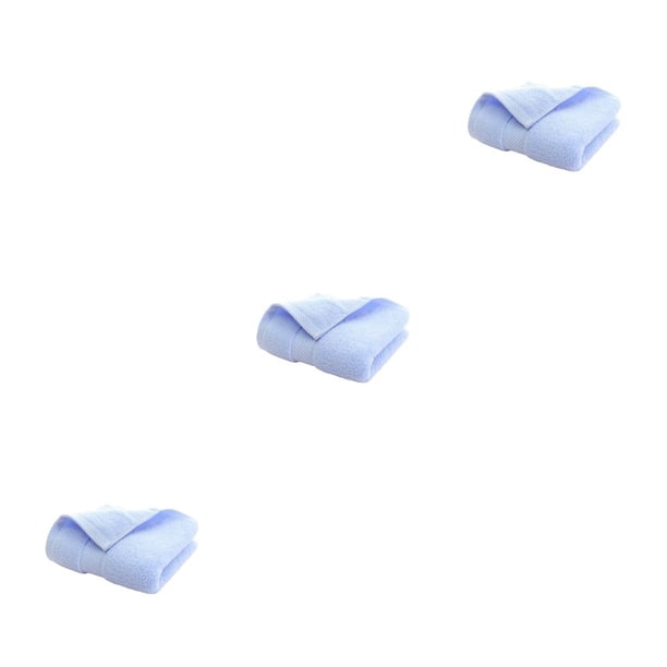Toalla de algodón puro Billuyoard para baño Secado rápido Azul claro