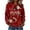 Red1, variant on 250 Anniversary Usa Shirt Women's Casual Hoodie With American 250Th Anniversary Print 250 Years Flag Patriotic Shirt