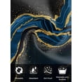 thumbnail image 7 of Blue Marble Cloth Napkins Set of 6 Reusable Dinner Napkins, Gold Abstract Vintage Modern Black Art Cocktail Napkin Washable Table Napkins for Wedding/Holiday Party/Baby Shower 20"x20", 7 of 7