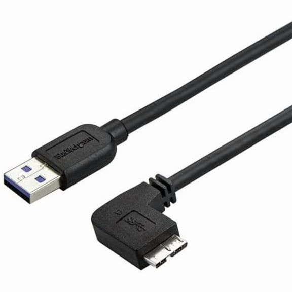 StarTech.com 2m 6 ft Slim Micro USB 3.0 Cable - USB 3.0 A to Right-Angle Micro USB - USB 3.1 Gen 1 (5 Gbps)