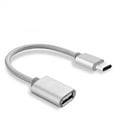 thumbnail image 3 of Cable OTG tipo C a adaptador de cable de conexión USB 2.0 (plateado), 3 of 7