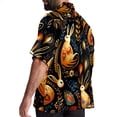 thumbnail image 3 of Easter Men's Short Sleeve Button Down Poplin Casual Beach Shirts, 3 of 6
