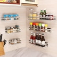 thumbnail image 2 of Cheers Stainless Steel Storage Shelf Kitchen Spice Bottle Jar Bathroom Rack Organizer, 2 of 7