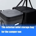thumbnail image 3 of Toilet Storage Bag Portable Toilet Bag Camping Toilet Storage Organizer, 3 of 11