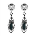 thumbnail image 5 of AeraVida Elegant Classic Filigree Abalone Shell Teardrop .925 Silver Post Earrings for Female Anniversary, 5 of 5