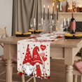 thumbnail image 2 of Table Runners 90 Inches Long Dress Scarves, Valentine's Day Farmhouse Coffee/Dining/Kitchen Table Runner for Living Room, Cute Gnomes Red Love Rose Trees Romantic 13x90 Inch, 2 of 9