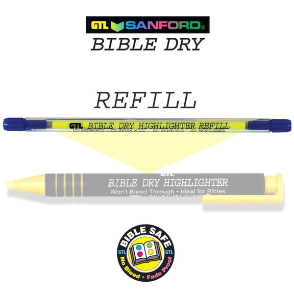 Highlighter-Bible Dry-Yellow Refill