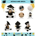 thumbnail image 3 of DolliBu Sitting Cow Graduation Plush Toy - Super Soft Graduation Stuffed Animal Dress Up with Gown and Cap with Tassel Outfit - Cute Congratulatory Graduation Gift - 7 Inches, 3 of 6