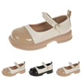 thumbnail image 4 of Otqutp Girls Mary Jane Shoes Dress Flats for School Uniform Summer Kids Chunky Low Heel Wedding Party Dress up Shoes, 4 of 6