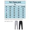 thumbnail image 3 of FANNYC Men's Sleep Pants Lounge Pajama Bottoms Soft Quick Dry Sleepwear Elastic Solid Color Sleepwear Nightgown Pajamas Pants Trousers With Pockets -Up Size To 3XL Black/Grey, 3 of 7