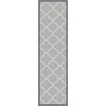 thumbnail image 2 of Well Woven Kings Court Brooklyn Trellis Modern Moroccan Gray 2' x 7' Runner Rug, 2 of 6