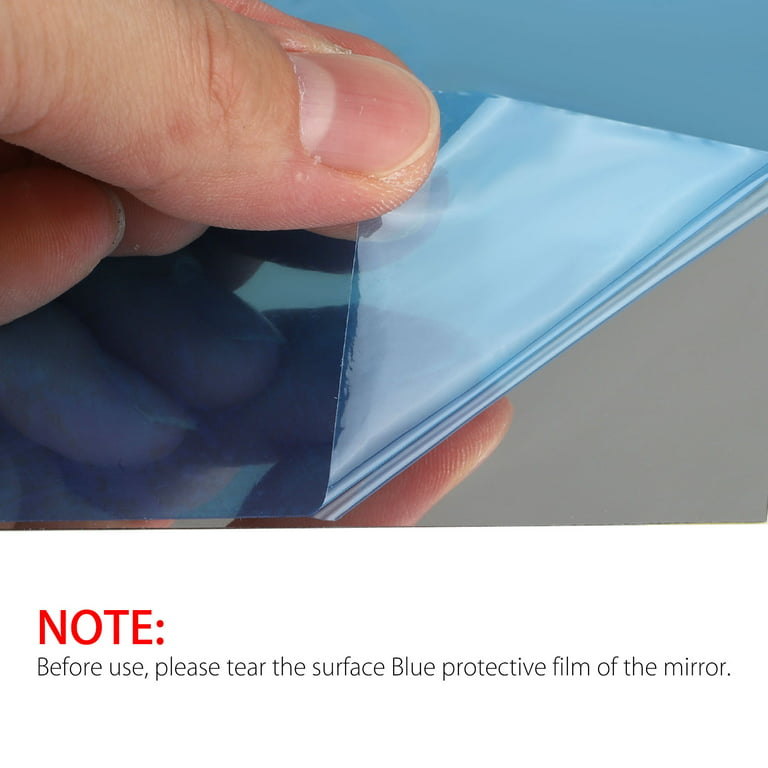 12pcs Flexible Mirror Sheets Self-Adhesive, TSV Acrylic Non-Glass Tiles DIY  Mirror Stickers Decor Removable for Home Decor 
