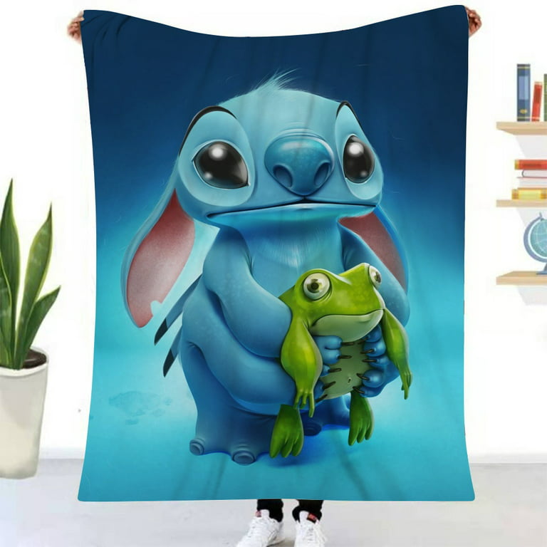 Mengen Lilo & Stitch Blanket Flannel Fleece Bedding Blankets All Season Ultra Soft for Bed Couch Chair Fit Kids and Adults, Size: XL-150*200cm, Other