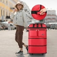 thumbnail image 5 of 30" 36" 40" Rolling Wheeled Duffel Bag Spinner Luggage Expandable (Pink Dot, 30"), 5 of 5