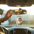 thumbnail image 4 of 2D Acrylic Car Hanging Pendant Rearview Mirror Decoration Compact Shaped Car Interior Decor Hanging Ornament Cats Cute, 4 of 8