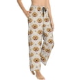 thumbnail image 2 of Naloa Labrador Retriever Dog Print Women’s Ultra-Soft Comfy Pajama Lounge Pants with Pockets & Drawstring, 2 of 8