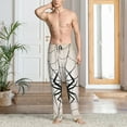thumbnail image 2 of Honiee Spiders On The Web 1 for men - a sleek fusion of Straight Pajama Pants, versatile Lounge Pants, and cozy Sleepwear, all rolled into one-Medium, 2 of 6
