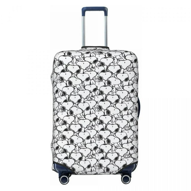 Housse de Valise Personnalisée Mignonne Dessin Animé Snoopy, Protecteur de Mode pour Voyage, Housse de Protection pour Valise pour 18-32 Pouces