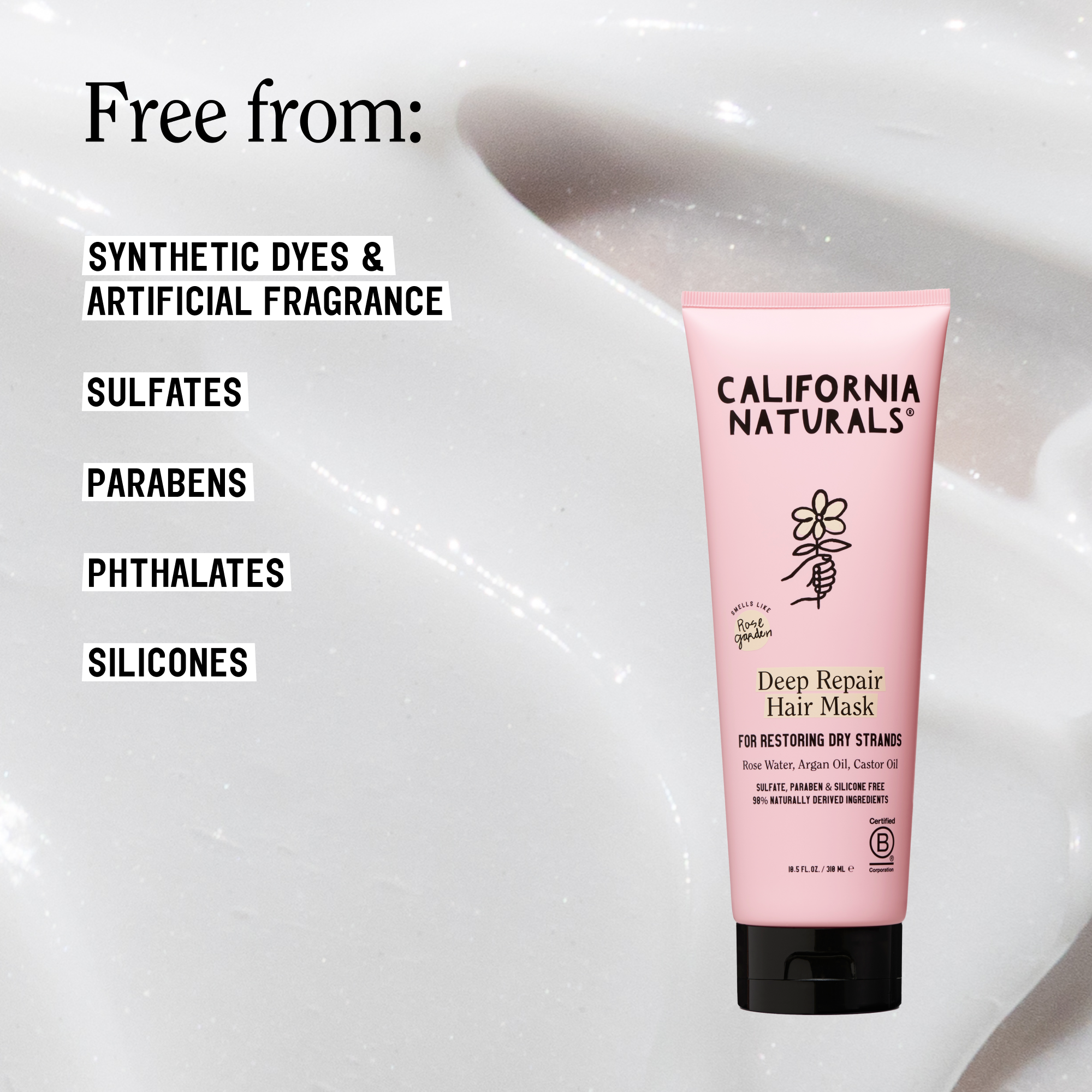 California Naturals Deep Repair Hair Mask, 10.5 fl oz photo 3