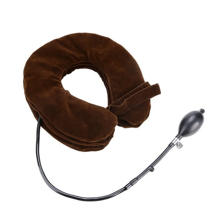 Traction Neck Pillow (Dilwe Air inflatable Pillow Cervical Neck Traction Device for Easing Muscle Pain,Neck Traction, Air inflatable)