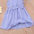 thumbnail image 5 of Sngxgn Girls Dresses Ruffled Long Sleeve Neck Casual A-Line Short Dress(Blue,120), 5 of 7