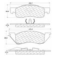 thumbnail image 2 of Centric Parts 102.03440 102 Series Semi Metallic Standard Brake Pad, 2 of 4