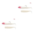 thumbnail image 3 of sweethay 12g 25g cabeza de plomo suave Minnow Señuelos de Pesca Wobblers de silicona Head cebos artificiales manivela anzuelo pesca sábalo Type7 NO7, 3 of 6