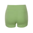 thumbnail image 3 of A2Y Women's Basic Solid Premium Cotton High Rise Bike Shorts Sage 4XL, 3 of 5