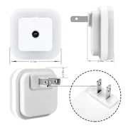 BN-LINK Night Light with Smart Sensor, Auto-On/Off, Dusk to Dawn Night Lights Plug into Wall 6-Pack, LED Night Lamp for Bedroom, Bathroom, Hallway, White
