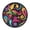 Abstract Vector Colorful Swirl, variant on Indoor 12' Voice-Activated Luminous Decoration Wall Clock With LED Night Light An Alien Landscape with A Tent